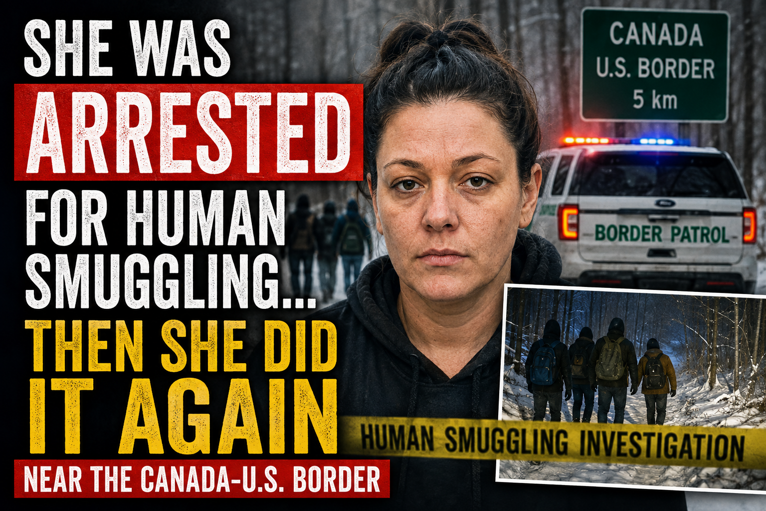 She Was Arrested for Human Smuggling — Then Authorities Say She Did It Again Near the Canada-U.S. Border