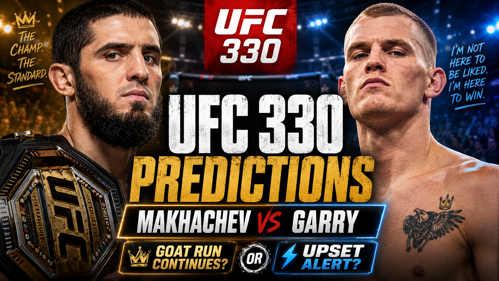 UFC 330 Predictions: Can Ian Machado Garry Shock Islam Makhachev and Rewrite UFC History?