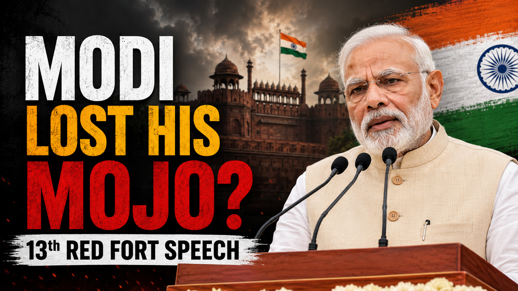 Modi’s 13th Red Fort Speech Sparks Questions: Has India’s Most Powerful Leader Lost His Political Magic?