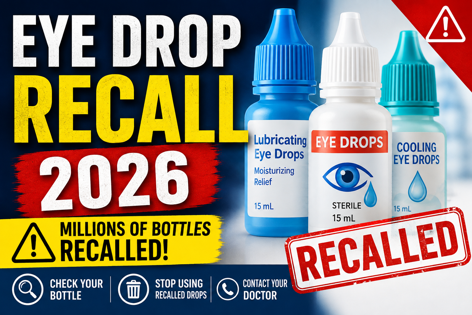 Eye Drop Recall 2026: Millions of Bottles Recalled — Check Your Medicine Cabinet Now